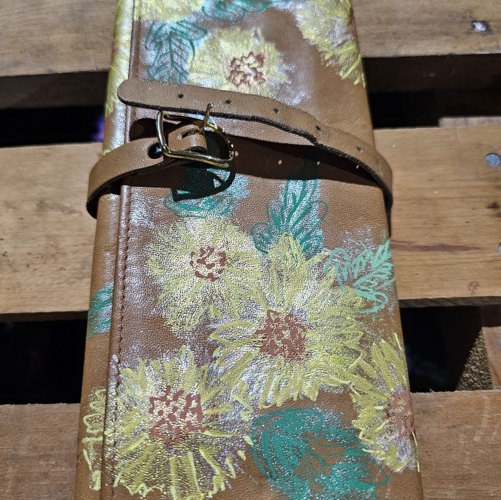 Sunflower jewelry travel case